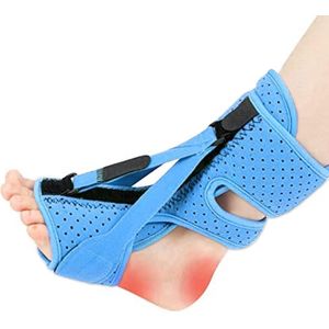 Plantaire fasciitis nachtspalk - 3 verstelbare plantaire fasciitis verlichtingsbeugel - Plantaire fasciitis verlichting vrouwen mannen banden - Dag Nacht - Blauw - 1 ST