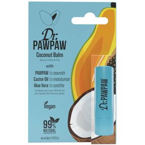 Dr. Pawpaw coconut lipbalm - kokosnoot lippenbalsem met castor oil en Aloe Vera - vegan - 99% natuurlijke ingredienten - 4 gram