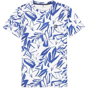 Garcia T-shirt T Shirt Met Bloemen Patroon R41204 1464 Milk Melee Mannen Maat - M