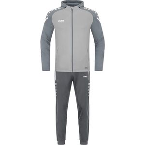 Jako - Performance - Trainingspak - Zachtgrijs / Steengrijs - Polyester Met Capuchon