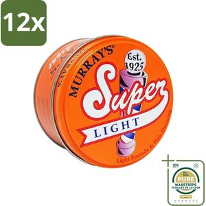 Murray's - Super Light - Pomade - Lichtgewicht Hold - Glanzende Afwerking - 85 ml - Voordeelverpakking - 12 stuks - Lichte hold - Glans