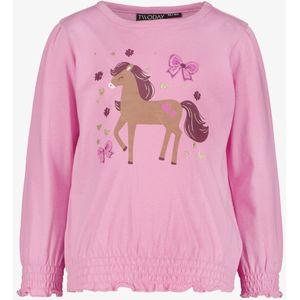 TwoDay meisjes trui met paard en vlinders roze - Maat 92