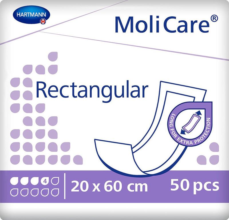 MoliCare - Rectangular 4 - Inlegverband - 20x60cm - 50st
