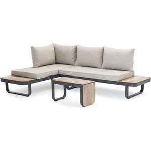 Palmos - Loungeset - Taupe - Gepubliceerd Aluminium en HPL