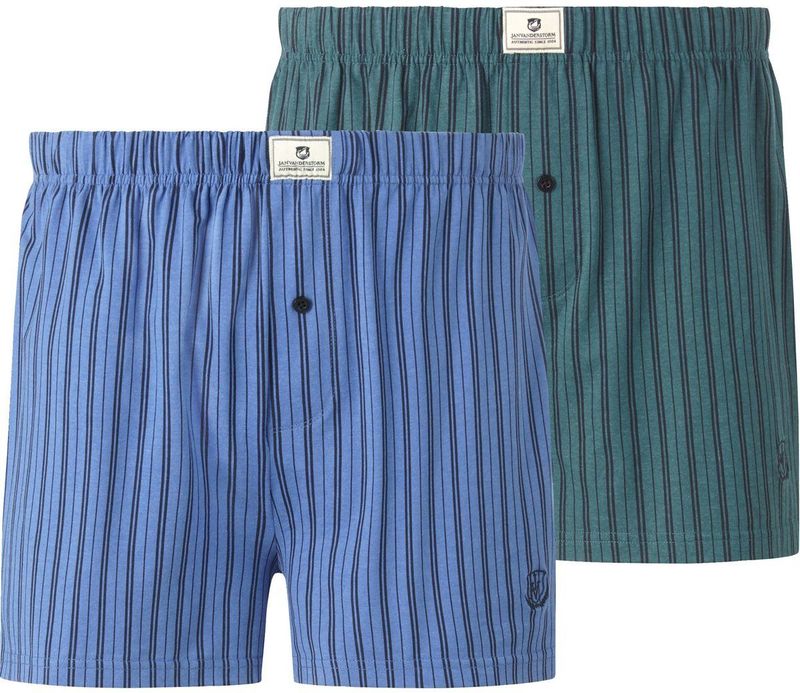 Jan Vanderstorm - THURE - Boxershorts - Blauw - Set van 2