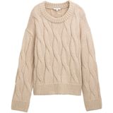 TOM TAILOR - Trui - Taupe - Lange Mouw - Ronde Hals