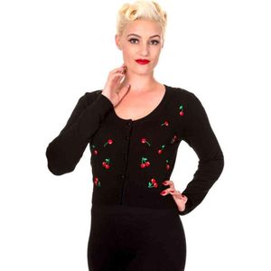 Dancing Days Cardigan -L- Drive Me Crazy Zwart/Rood