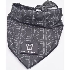 MyDogGifts - Honden bandana - Donkergrijs