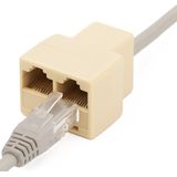 Netwerk Splitter 1 Naar 2 RJ45 - Ethernet Adapter - Beige