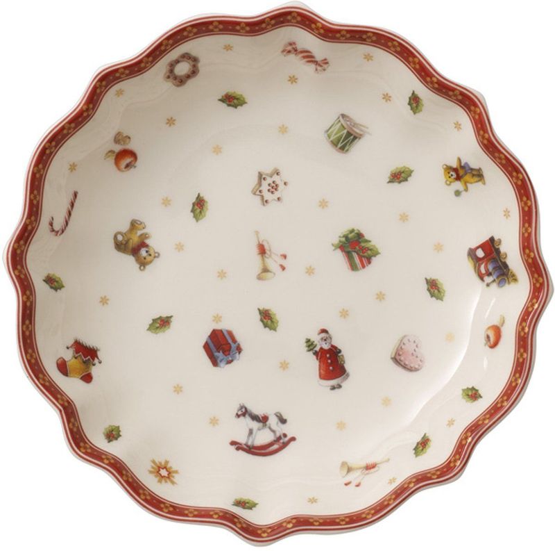 Villeroy & Boch - Toy's Delight - Kleine Schaal - Wit/Rood/Goud - 16 cm