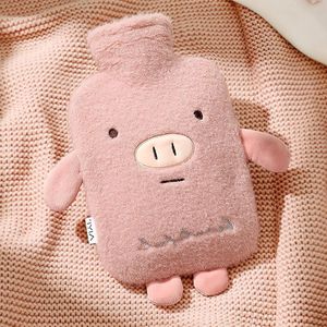 EGoods - Grote rubberen warmwaterkruik van 1 liter met hoes en zachte overtrek voor buikpijn, rug en benen - Ideaal cadeau voor familie en vrienden