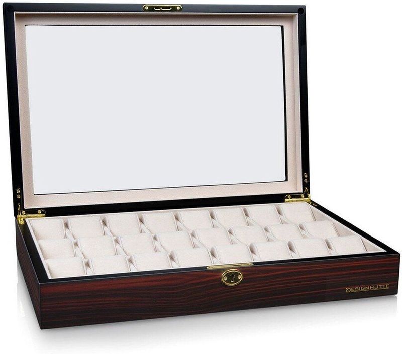 Designhütte - 70005-208 - Horlogekast - Bruin - Auckland 24