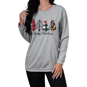 Dames Kerstmis sweatshirt kersttrui vrouwen casual shirt met lange mouwen Christmas Sweat bovenstuk
