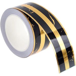 Zwart Goud Zelfklevende Tegel Sticker Waterdichte Floor Strip Schoonheid Naaien Sticker Woondecoratie - 5M