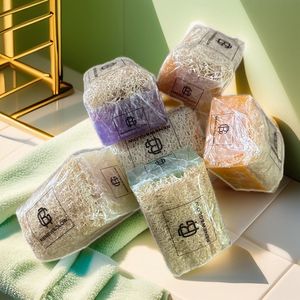 NATUURLIJKE LUFFA ZEEP/6 PACK (ALOEVERA,LAVENDEL,COLLAGEEN,RIJST,GEITENMELK,EZELMELK)
