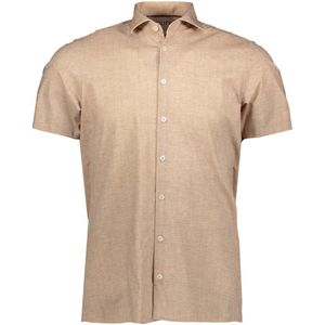 Pure H. Tico Overhemd Functional Shirt Shortsleev E11313 22120 210 Beige Plain Mannen Maat - W38