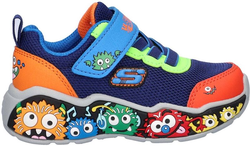 Skechers - Play Scene - Klittenbandschoenen - Vrolijk - Mesh-Textiel en Imitatieleer