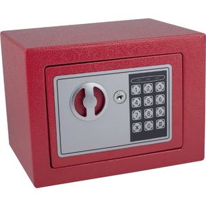 Kluis pavo mini 230x170x170mm elektronisch rood | 1 stuk