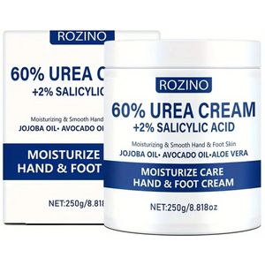 Urea Hand- & Voetcrème - 250g - Hypoallergene Hydraterende Verzorging - Met Salicylzuur