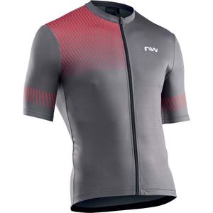 NORTHWAVE Storm Air Jersey Met Korte Mouwen Heren - Dark Grey / Red - S