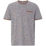 T-shirt ORIELLO lichtblauw gestreept