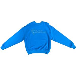 Black Bananas Crewneck Sweater - Blauw - Maat XL