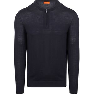 Suitable - Crew Zip - Pullover - Donkerblauw - Schipperstrui met Rits