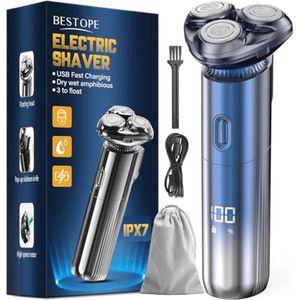 3D Elektrisch Scheerapparaat voor Mannen - Waterdichte en Oplaadbare Technologie voor een Gladde Scheerbeurt