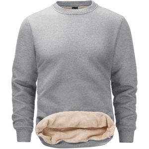 Gevoerde Heren Sweatshirt - Warme Fleece Trui voor Winterse Comfort