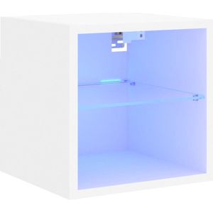 vidaXL-Tv-meubel-met-LED-verlichting-30x28,5x30-cm-wit