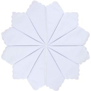 Boraboi® Katoenen zakdoeken set van 612 stuks voor dames, perfect voor dagelijks gebruik en bruiloften