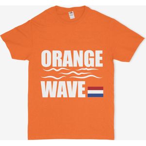 Fruit of the Loom SC230-Tshirt-Oranje-Formule 1-Orange Day-Voetbal-Zandvoort-Max Verstappen-Koningsdag