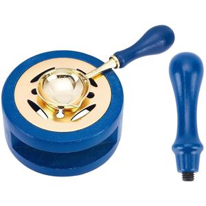 craspire Wax Seal Set, Wax Seal Warmer, Wax Seal Stamp Handle, Waxing Tool with Melting Spoon for Melting Wax Seal Beads Seal Wax Rods, Wedding Invitations