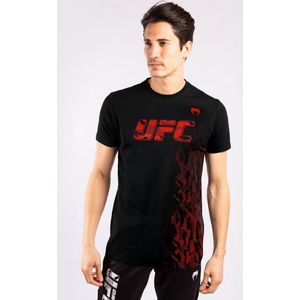 UFC Venum Authentic Fight Week S/S heren T-shirt Zwart Rood - XL