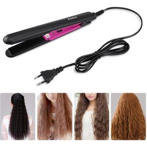 Professionele IJzer-Gegolfde KM 2131 Styler – Voor Diepe Krullen & Glanzende Waves