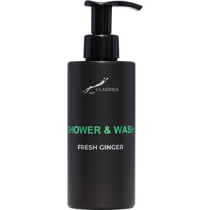 Shower & Wash Fresh Ginger 300 ml - met pomp - zwarte fles