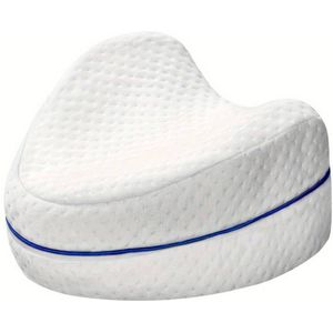 Nivard Kniekussen - Beenkussen - Orthopedisch - Zijslaapkussen - Voor In Bed - Volwassenen - Orthopedisch Kniekussen - Wit
