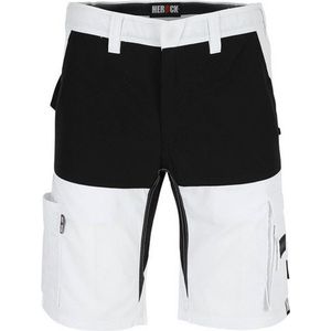 Herock Hespar korte werkbroek Experts (1901) - Wit | Zwart - 54