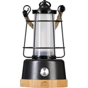 Wild Land Hemp Rope Lantern - Outdoor Lantaarn - Retro Design - Oplaadbaar - Dimbaar Licht - Powerbank Functie - Spatwaterbestendig IP44