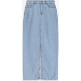 Sissy-Boy - Denim Maxi Rok - High Waisted - Met Split