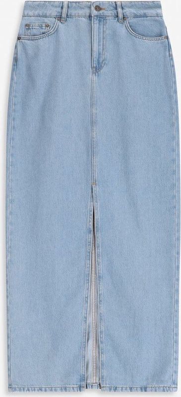 Sissy-Boy - Denim Maxi Rok - High Waisted - Met Split