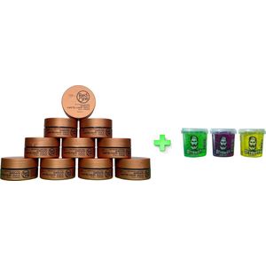 10-pack Voordeelbundel Red One Hair Wax Argan Matte Finish 150ml + 3 stuks Topkwaliteit Ottoman Ultra Strong Hair Gel 150ml - RedOne - Extra voordelig - Haargel - Haarwax - Matte Finish / Natuurlijke Look - Kapperskwaliteit