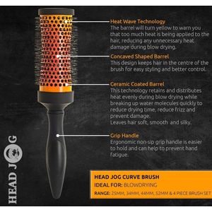 Heat Radial Brush 68 - Thermische Keramische Borstel - Haar Krulborstel voor Föhnen & Stylen