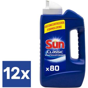 Sun Vaatwaspoeder Classic (Voordeelverpakking) - 12 X 1.368 kg (960 schoonmaakbeurten)