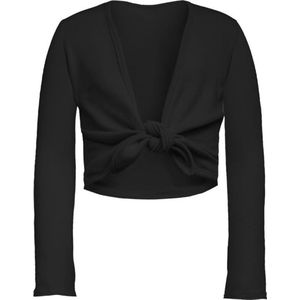 Balletvestje Zwart | voor Meisje |  Ballet vest Tie up | met knoopje | Maat 98/104 | 3-4 jaar