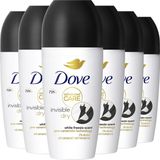 Dove - Advanced Care - Anti-Transpirant Deodorant Roller - 6 x 50 ml - Invisible Dry