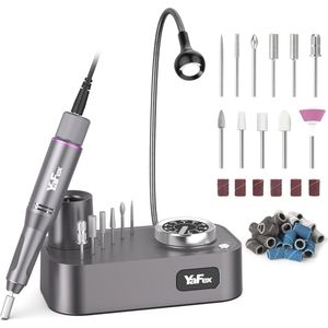 Professionele Nagelfrees voor Gelnagels - 35000 Omwentelingen per Minuut - 11-in-1 Set met LED Verlichting en Adapter