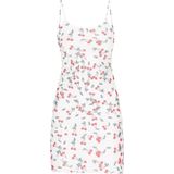 MYMO - Spring Summer - Zomerjurk - Grasgroen - Kersrood - Wit