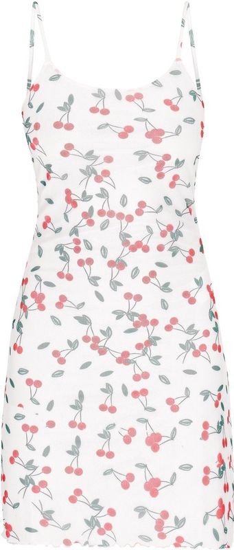 MYMO - Spring Summer - Zomerjurk - Grasgroen - Kersrood - Wit