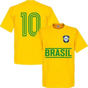 Brazilië 10 Team T-Shirt - XXXL